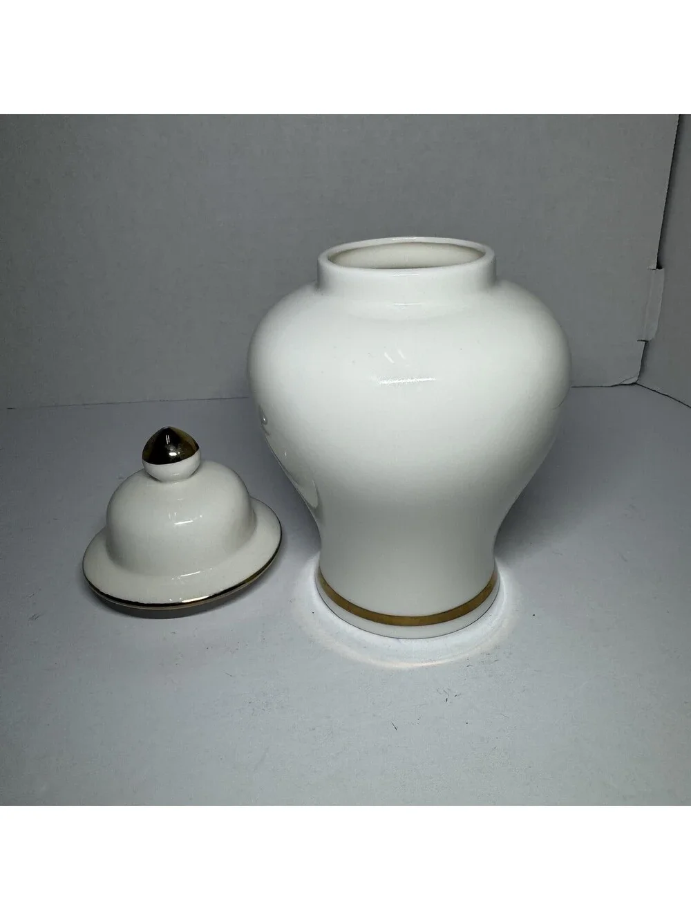 Vintage Jay Fine China Lidded Ginger Jar with Bird and Cherry Blossom Made Japan